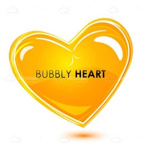 Abstract bubbly heart